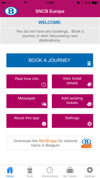 SNCB Europe - International train tickets for Thalys Eurostar TGV ICE and IC trains