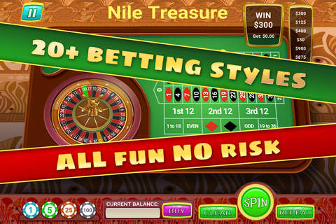 Blue Nile Treasure Roulette - FREE - Ancient Egypt Royal Vegas Casino Game screenshot 4