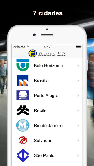 Metro BR offline display Brazil subway maps