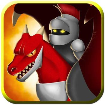 Nimble Fantasy Knight on Dragon vs Evil Monster - Kingdom of Dark Throne Summoner - iPhone/iPad Pro Edition Game LOGO-APP點子