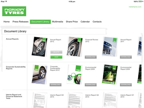 【免費商業App】Nokian Tyres plc’s Investor Relations App-APP點子