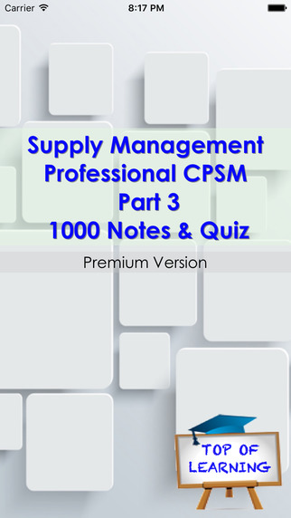 CPSM Part 3: Supply Management Exam Review +1000 Notes Exam Quiz