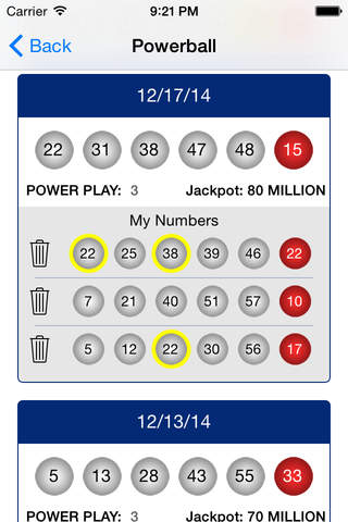 LottoSnap - Lotto Results and Ticket Scanner for Megamillions, Powerball and Other Lottery Games screenshot 4