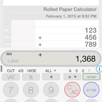 Rolled Paper Calculator Flat LOGO-APP點子