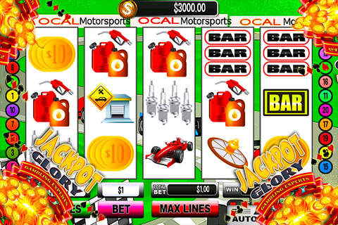 Racing Airborne Casino Slots Jackpot Speed Formula Edition screenshot 3