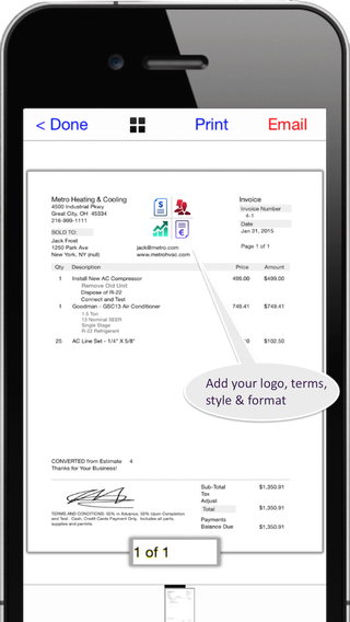 Invoice Manager Pro Document Creation Tool