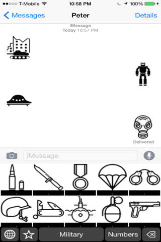 Military Stickers Keyboard: Using War Theme Icons to Chat screenshot 3
