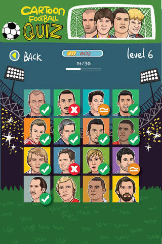 Cartoon Football Quiz Game - Guess the name of famous British and international club players! screenshot 2