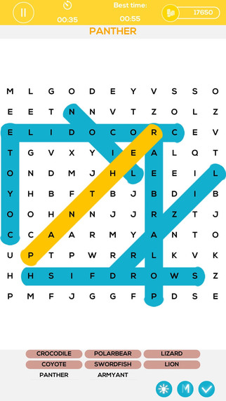 Mystery Word - search the words