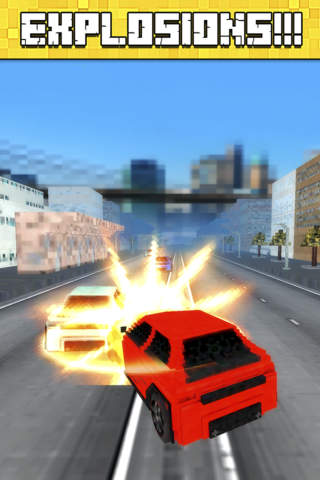 Car Craft Survival - Cube Sport Cars Block City Multiplayer Racing Game screenshot 4