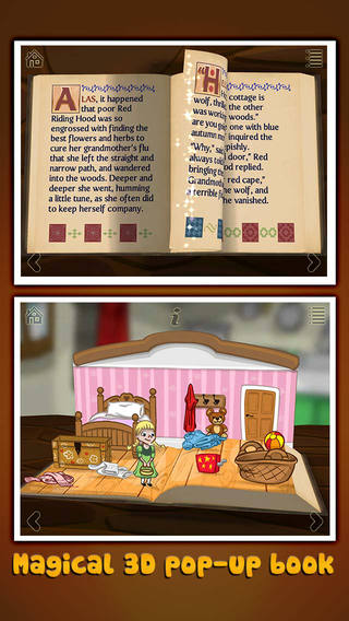 【免費書籍App】Grimm's Red Riding Hood ~ 3D Interactive Pop-up Book-APP點子