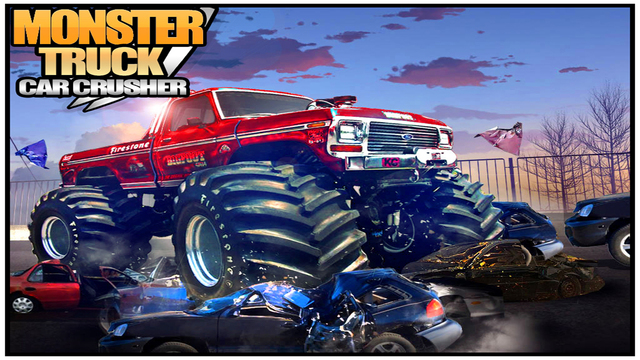 Monster Truck Car Crusher Realistic 3D Offroad track and Lorry Parking 'Driving Test' Free Racing Si
