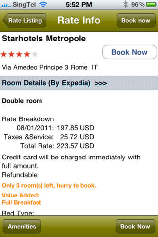 Rome Hotels screenshot 4