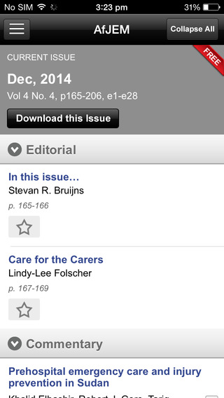 【免費醫療App】African Journal of Emergency Medicine-APP點子