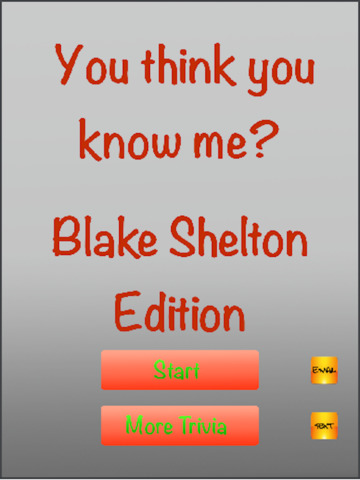 【免費遊戲App】You Think You Know Me?  Blake Shelton Edition Trivia Quiz-APP點子