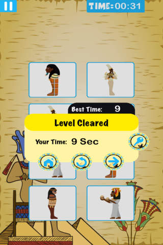 Ancient Egypt Memory Match screenshot 3