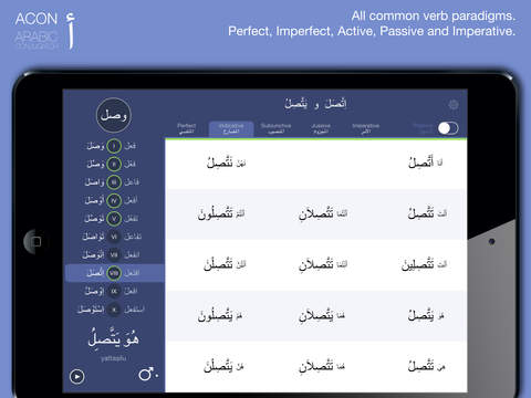 【免費教育App】ACON Arabic Verb Conjugator-APP點子