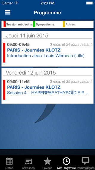 【免費醫療App】Calendrier des congrès en Diabéto-APP點子