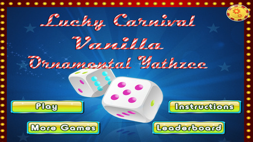 Lucky Carnival Vanilla Ornamental Yathzee pro