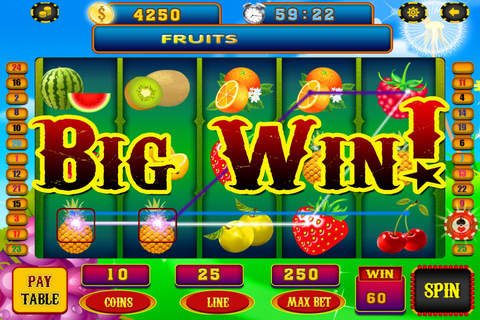 Slots Fruits in Old Vegas Vacation Games House of Casino Pro screenshot 2