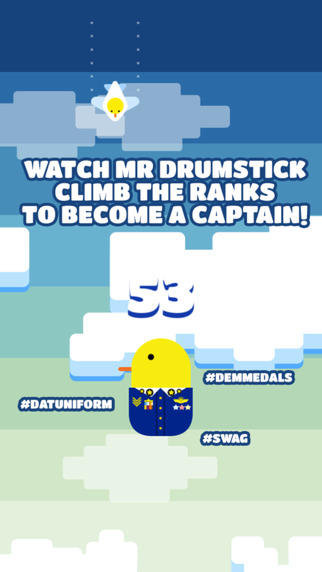 【免費遊戲App】Captain Drumstick - Just another endless flying bird simulator with a tiny chicken-APP點子