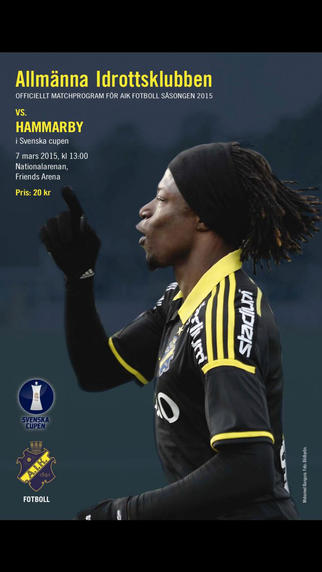 AIK Fotboll matchprogram