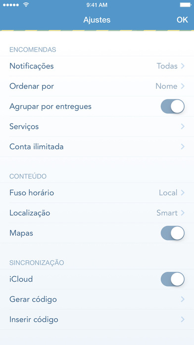 Captura de tela do iPhone 4
