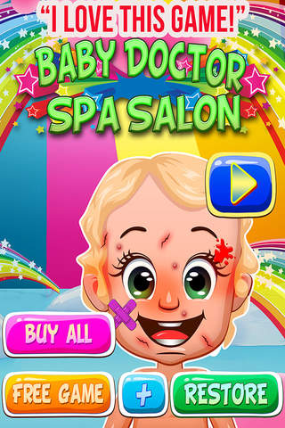 Baby Doctor Salon Spa Free - Kids Makeover Games for Girls & Boys screenshot 3