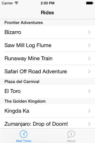 Wait Times for Six Flags Great Adventure screenshot 4