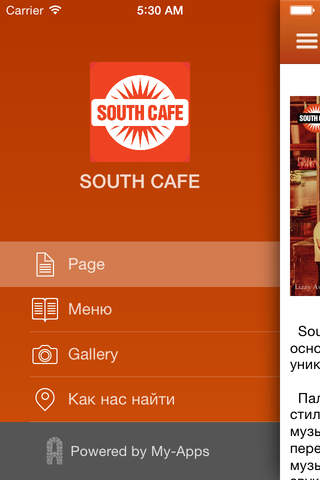 SOUTH CAFE screenshot 2