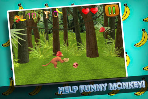Funny Monkey Catch 3D screenshot 3