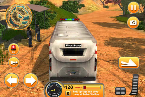 Police Bus Hill Climb Drive screenshot 4