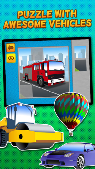 Kids Play Cars Trucks Emergency Construction Vehicles Puzzles – Free