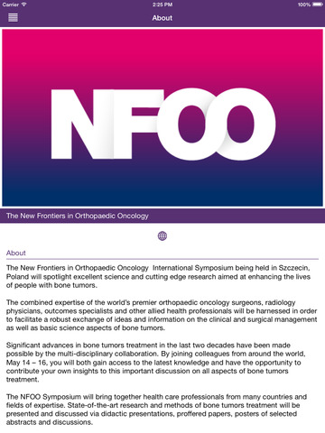 免費下載商業APP|NFOO 2015 SZCZECIN ORTHOPAEDIC ONCOLOGY app開箱文|APP開箱王