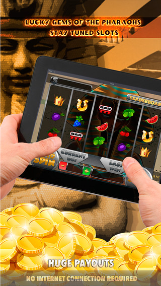 Lucky Gems of the Pharaohs Stay Tuned Slots - FREE Slot Game 333 High Roller Dollars