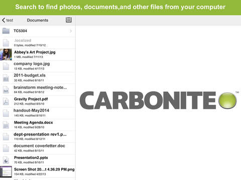 【免費生產應用App】Carbonite Mobile-APP點子