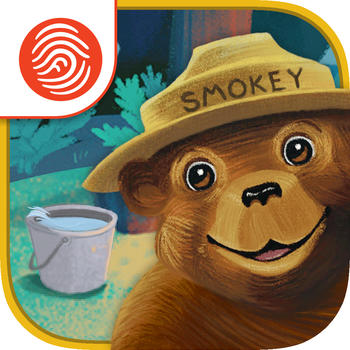 Smokey Bear and the Campfire Kids - A Fingerprint Network App LOGO-APP點子