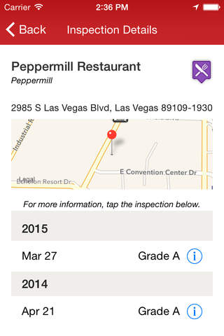 Nom Y Nom: Las Vegas Metro Restaurant Health Inspections screenshot 3