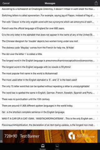 Language Facts Images & Messages / Latest Facts / New Facts screenshot 3