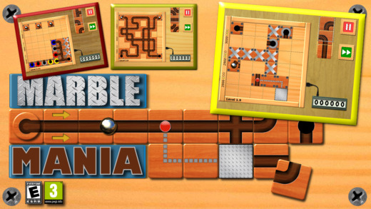 Marble Mania – latest action puzzle game guide the rolling silver sphere ball through the labyrinth 