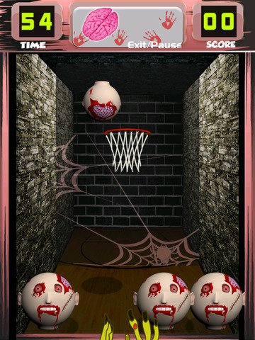 【免費遊戲App】Basketball Free Throw: Cool Zombie Heads Pro-APP點子