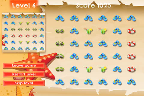 Beachside Vacation Liner - PRO - Slide Rows And Match Vintage 90's Items Super Puzzle Game screenshot 2