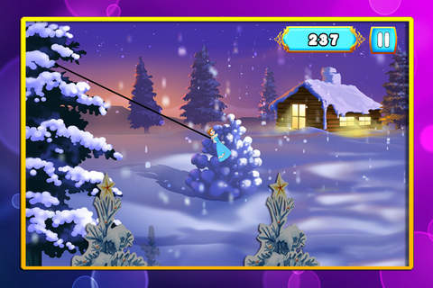Adorable Snowy Winter Princess Swinging Adventure : Beautiful Christmas Ice Village FREE screenshot 3
