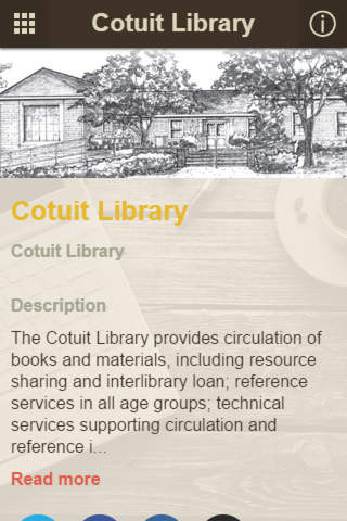 Cotuit Library screenshot 2