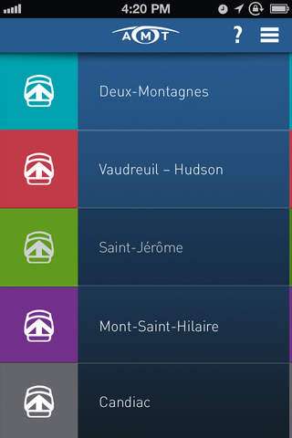 AMT Chrono : horaires et état du service des trains de banlieue du Grand Montréal screenshot 2