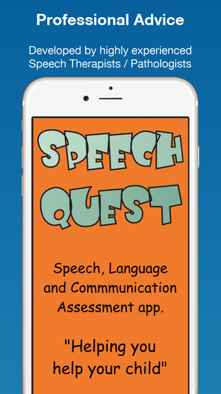 Speech Quest - Speech Language and Communication Assessment App with One Child Included