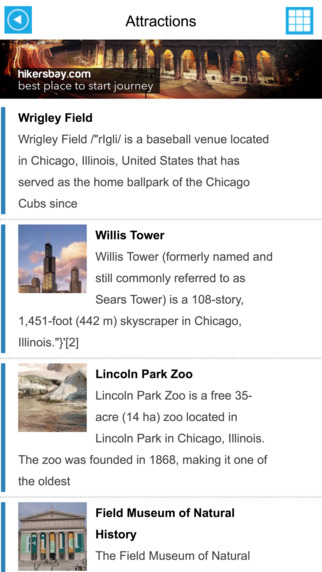 【免費旅遊App】Chicago (USA United States) Offline GPS Map & Travel Guide Free-APP點子
