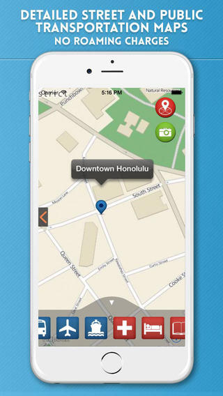 【免費旅遊App】Honolulu Travel Guide with Offline City Street Maps-APP點子