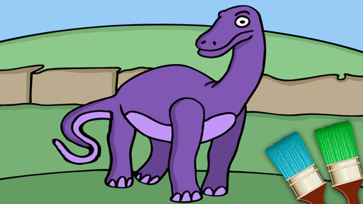 Color dinosaurs - dinosaur coloring games - Premium