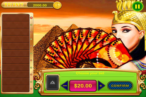 777 Pharaoh's Fun in Vegas Hi-Lo (High-Low) Cards Game - Big Win Jackpot Casino Way Bash Free screenshot 2
